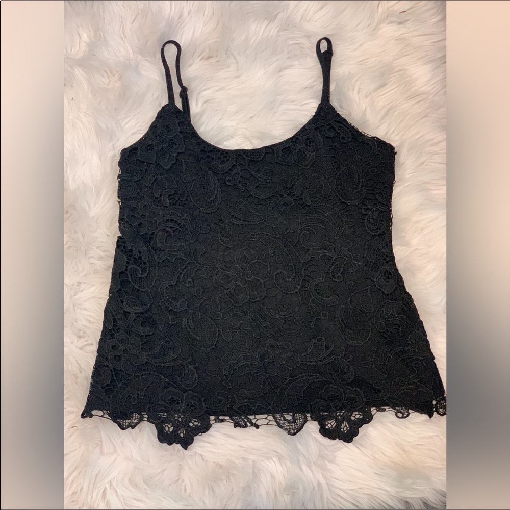Vanity lace tank top